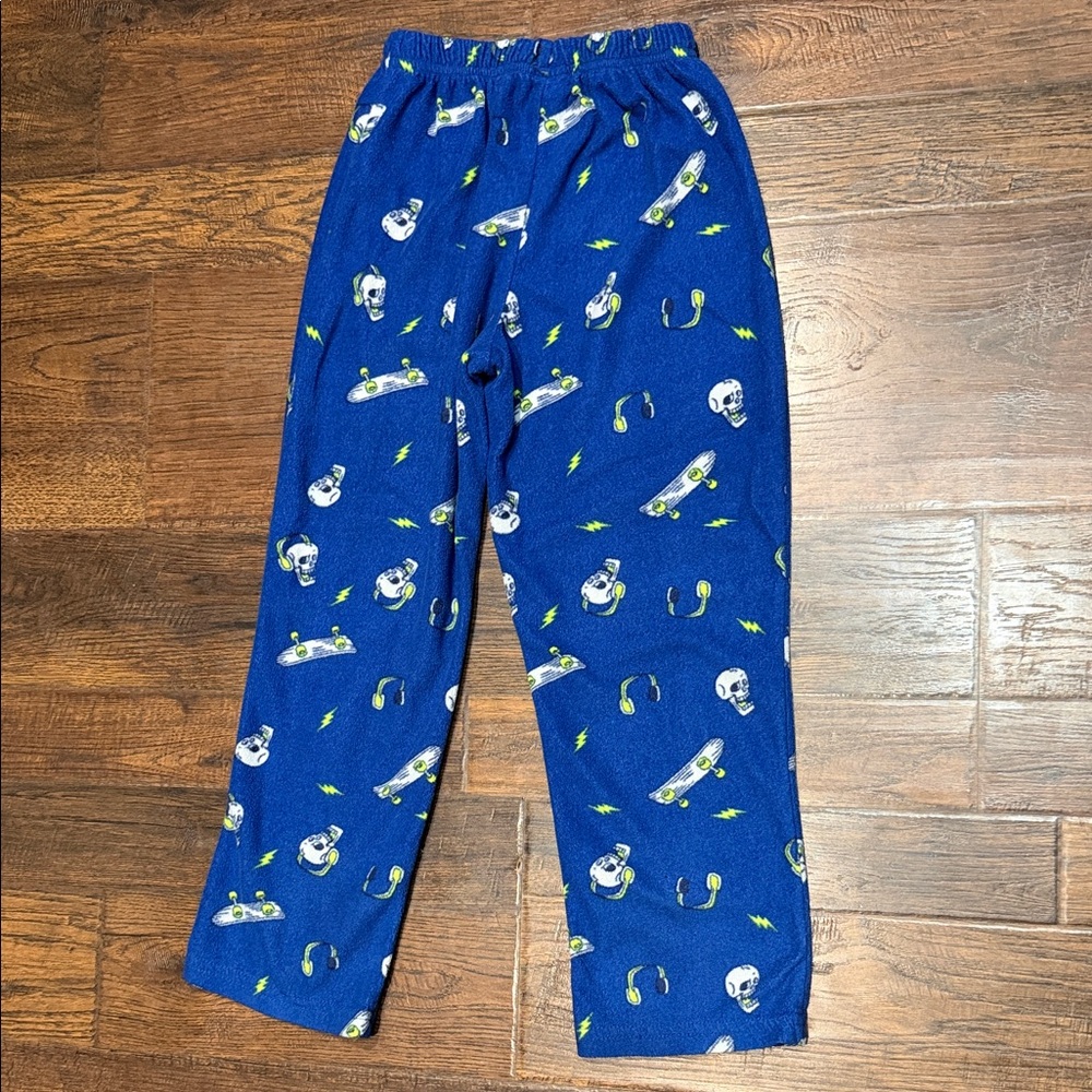 Kids Blue Skate & Skull Pajama Pants